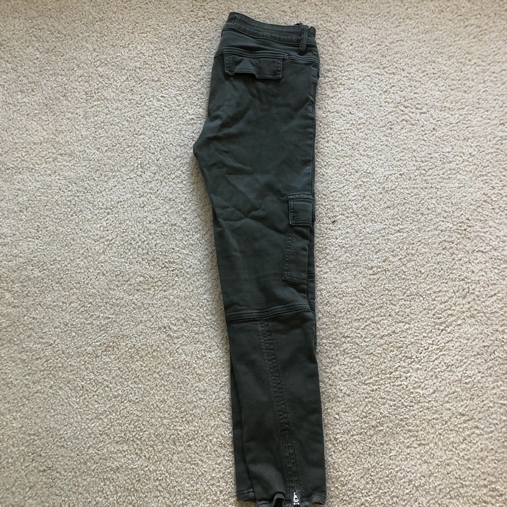 Olive green jeans